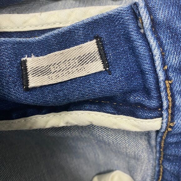 John Varvatos Jeans‎ Mens 32x29 Blue Straight Leg Medium Wash Cotton Distressed - Picture 8 of 11